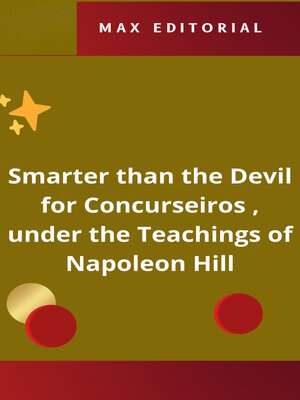 cover image of Smarter than the Devil for Concurseiros , under the Teachings of Napoleon Hill
